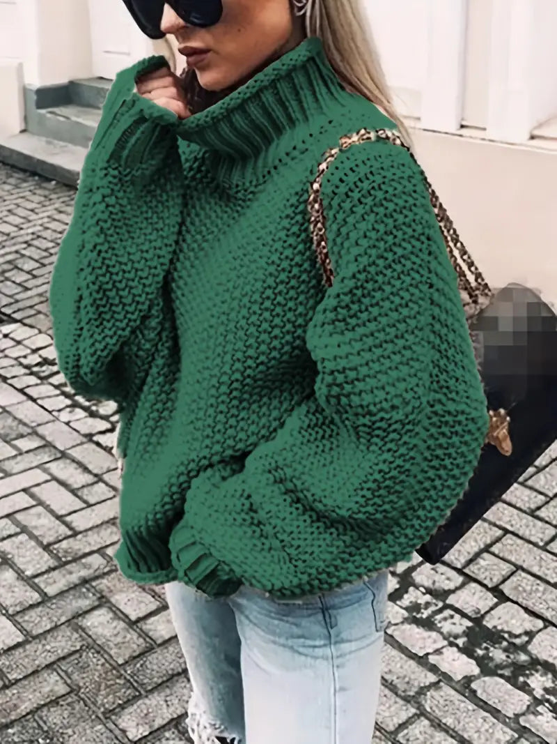 Vale – Pull col roulé uni