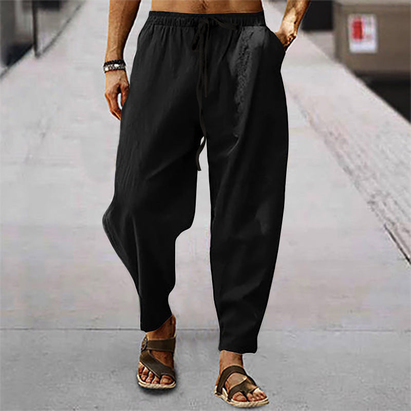 Titus – Léger Pantalon de Plage en Coton-Lin