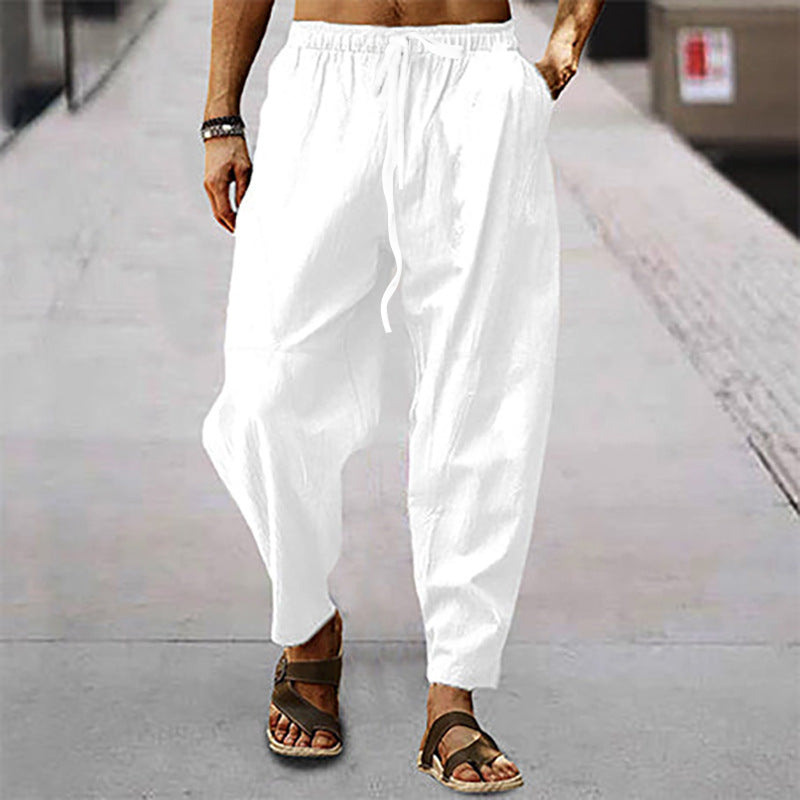 Titus – Léger Pantalon de Plage en Coton-Lin
