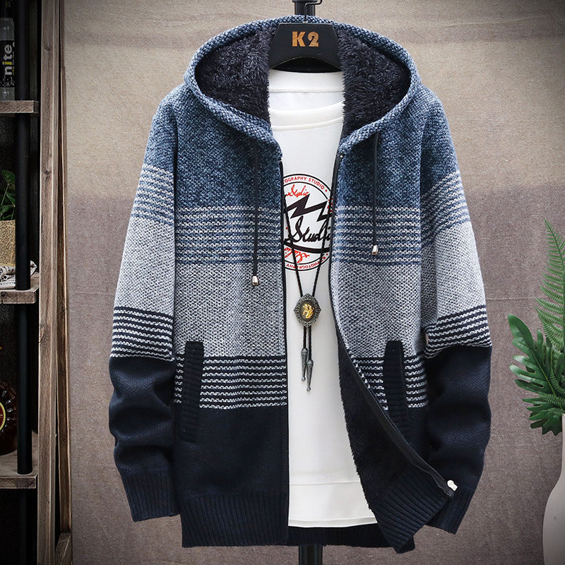 Dawson - Veste longue et décontractée à capuche pour hommes