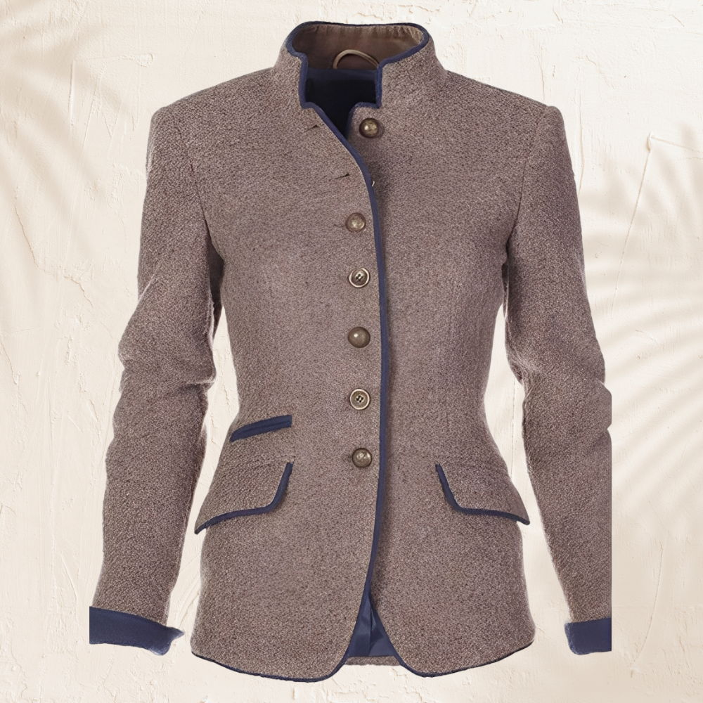 Clémence – Élégante veste unie pour femmes