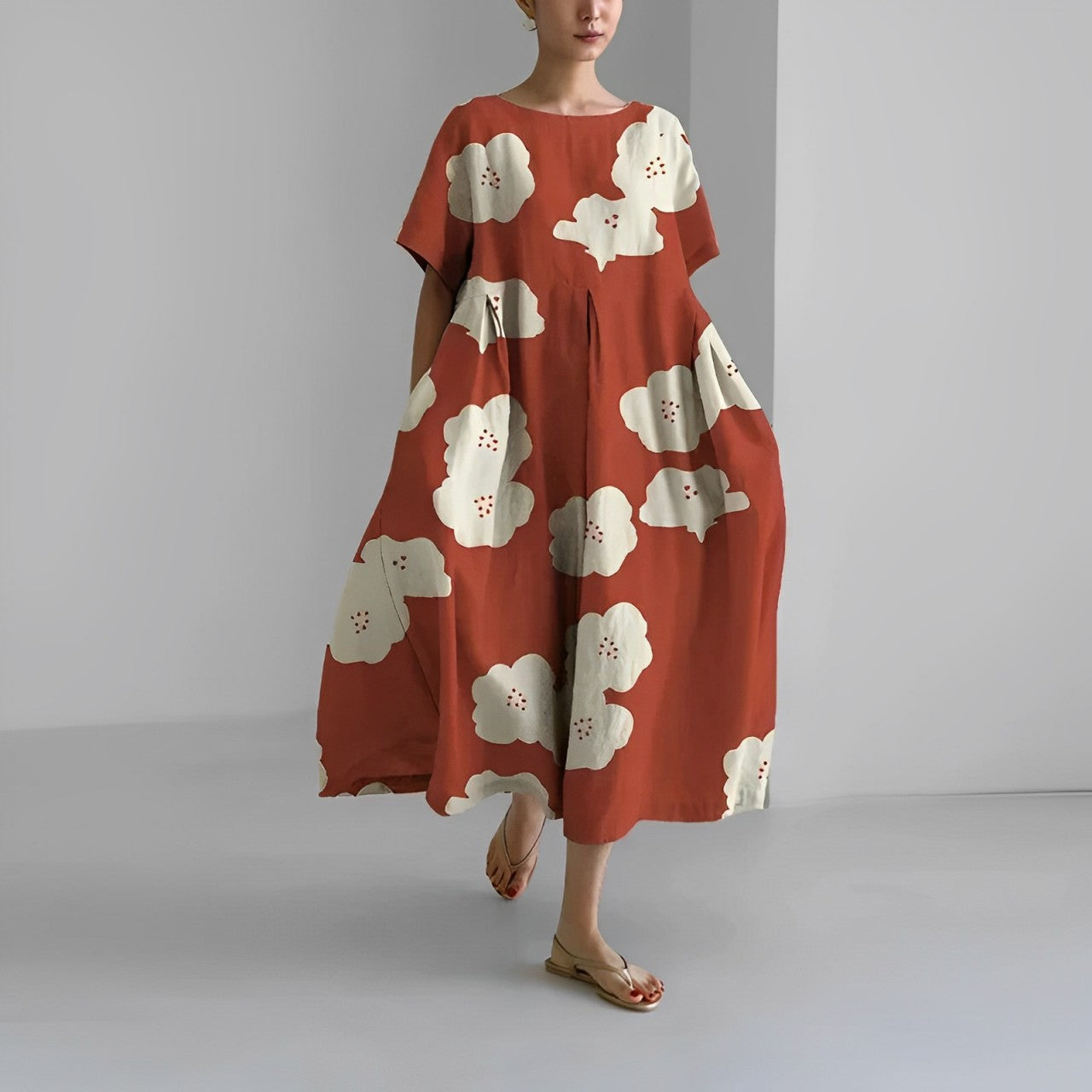 Ronja – Robe Imprimée Décontractée