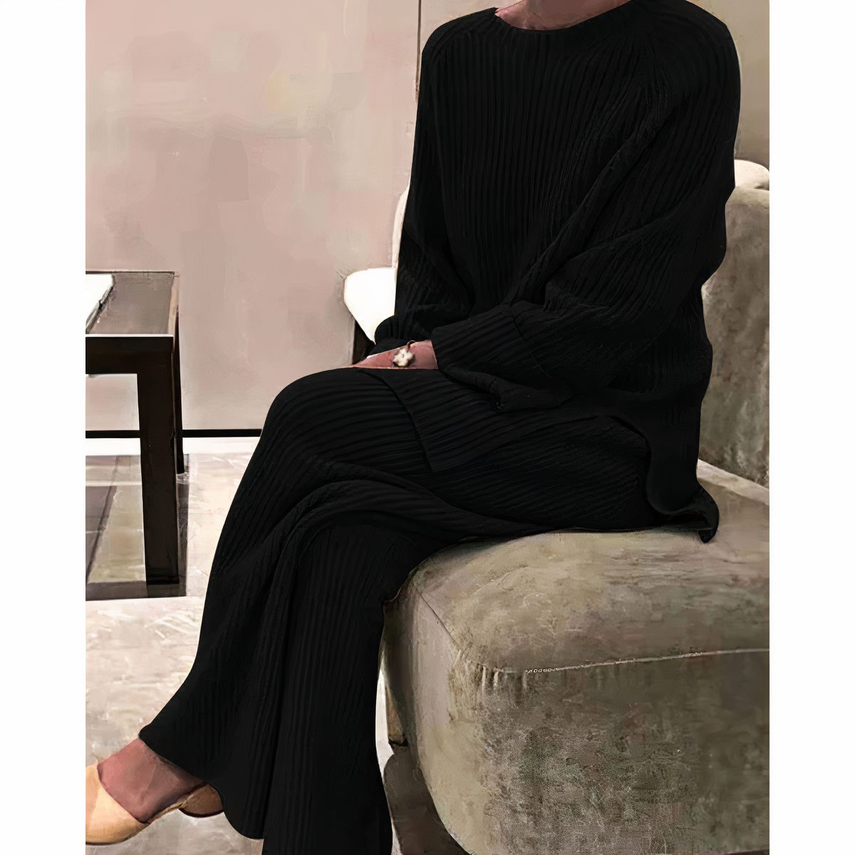 Samantha – Ensemble Confortable en Maille Pull & Pantalon