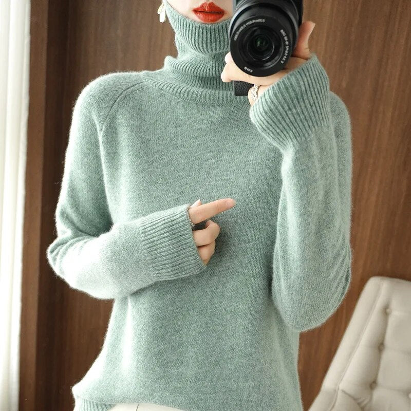 Softy – Pull Col Roulé Cachemire
