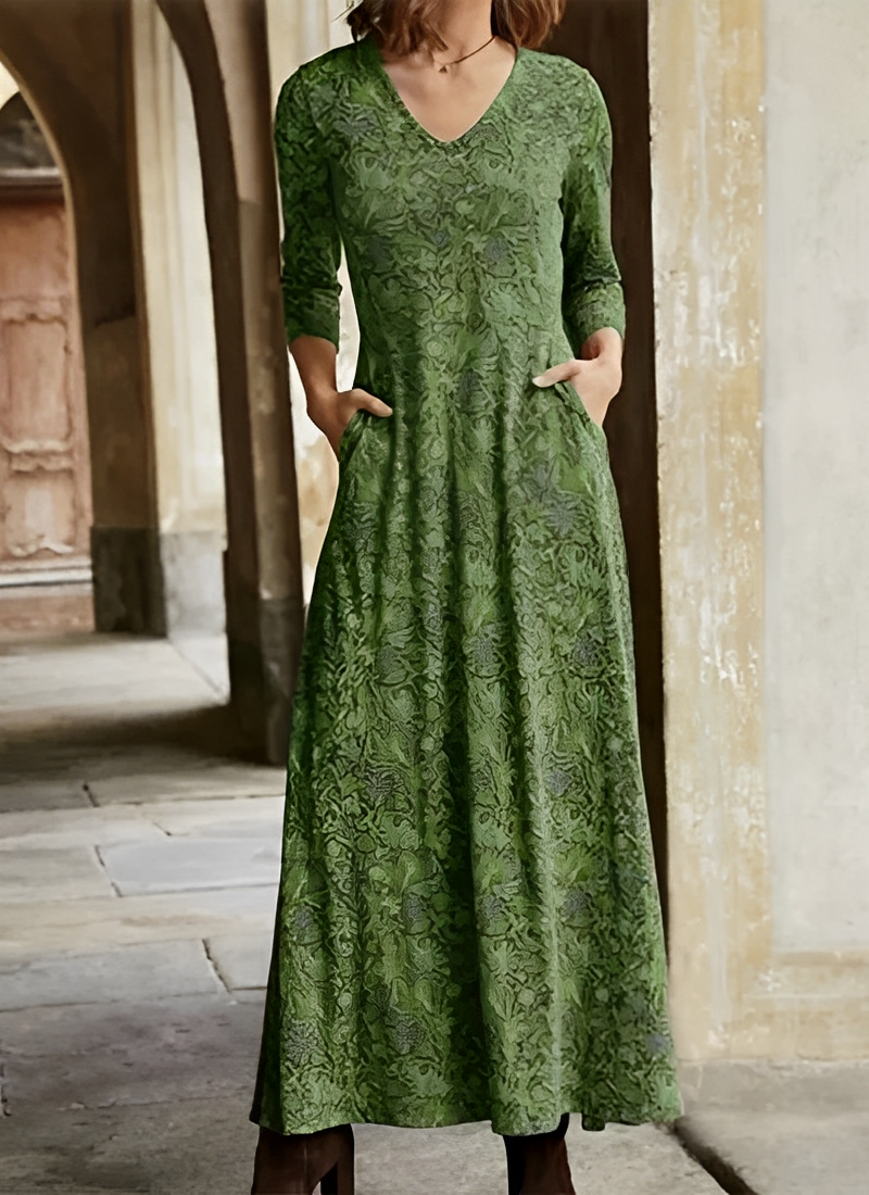 Adeline – Robe Longue Rétro