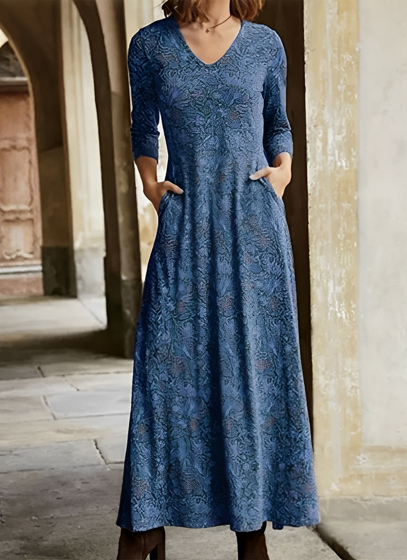 Adeline – Robe Longue Rétro