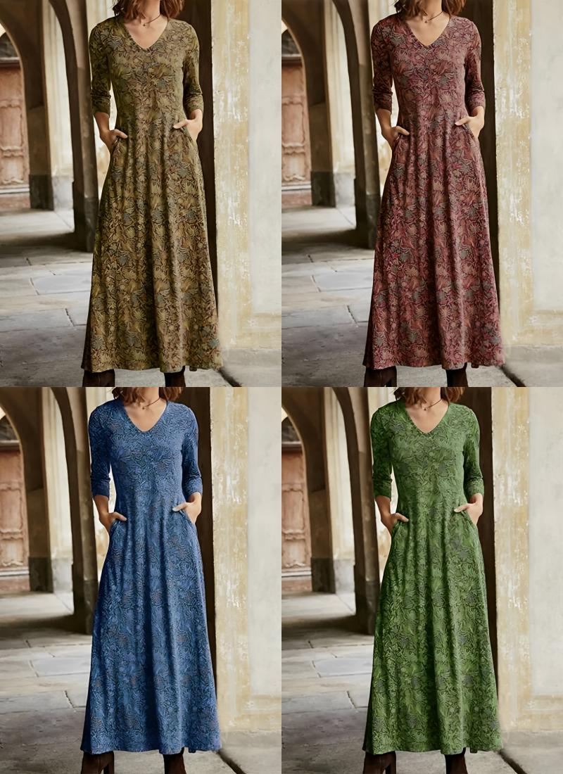 Adeline – Robe Longue Rétro