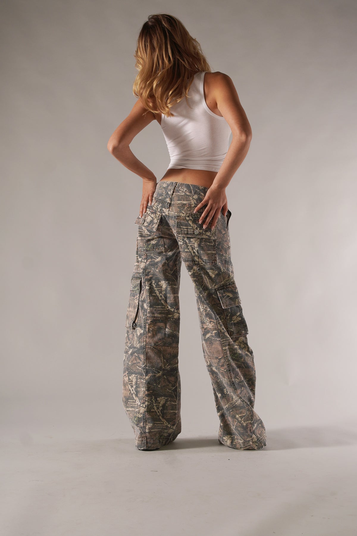 Odette – Pantalon cargo unisexe camouflage
