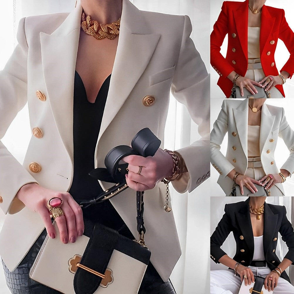 Ancien Argent – Modèle de Blazer Élégant pour Femmes