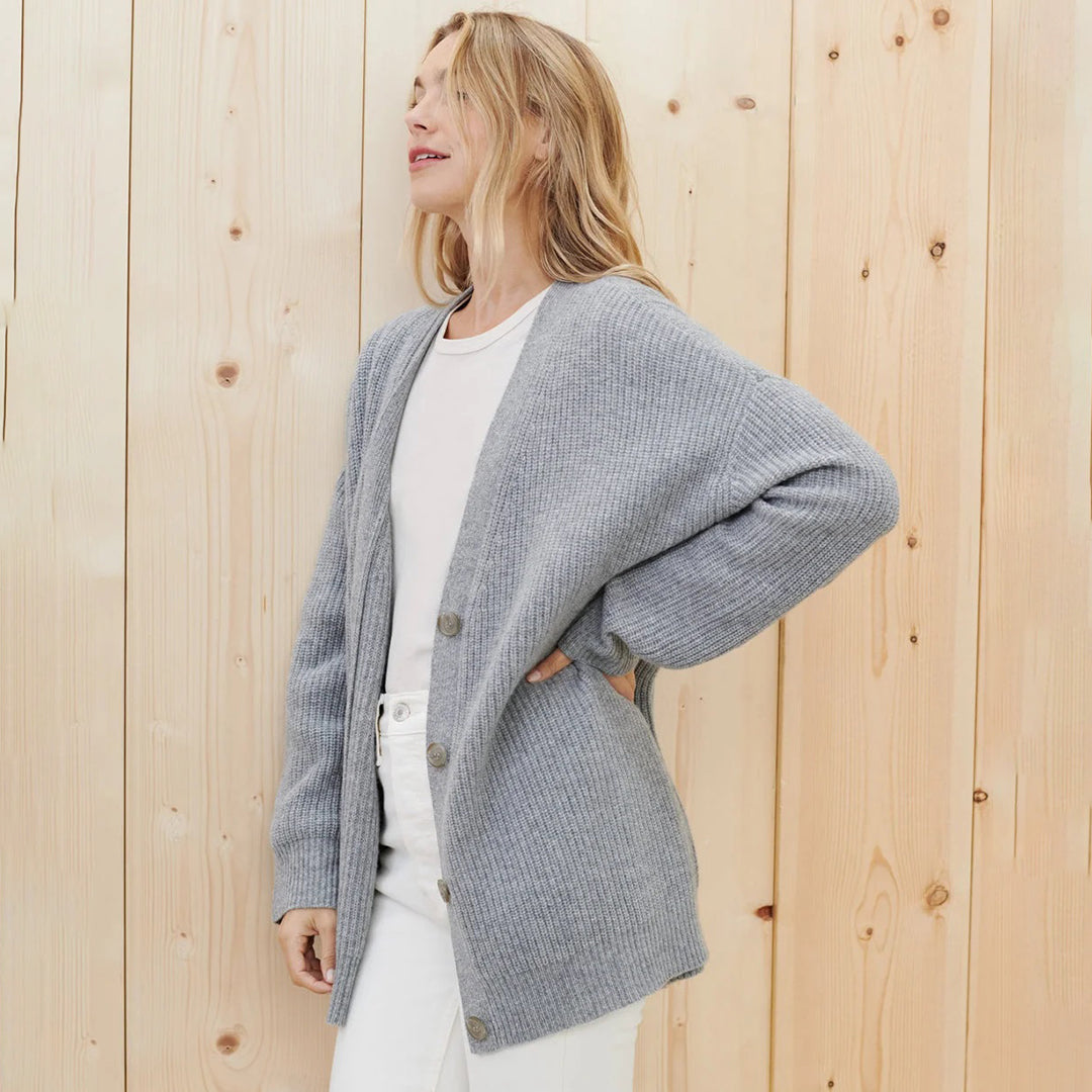 Leah – Cardigan en cachemire ultra-long