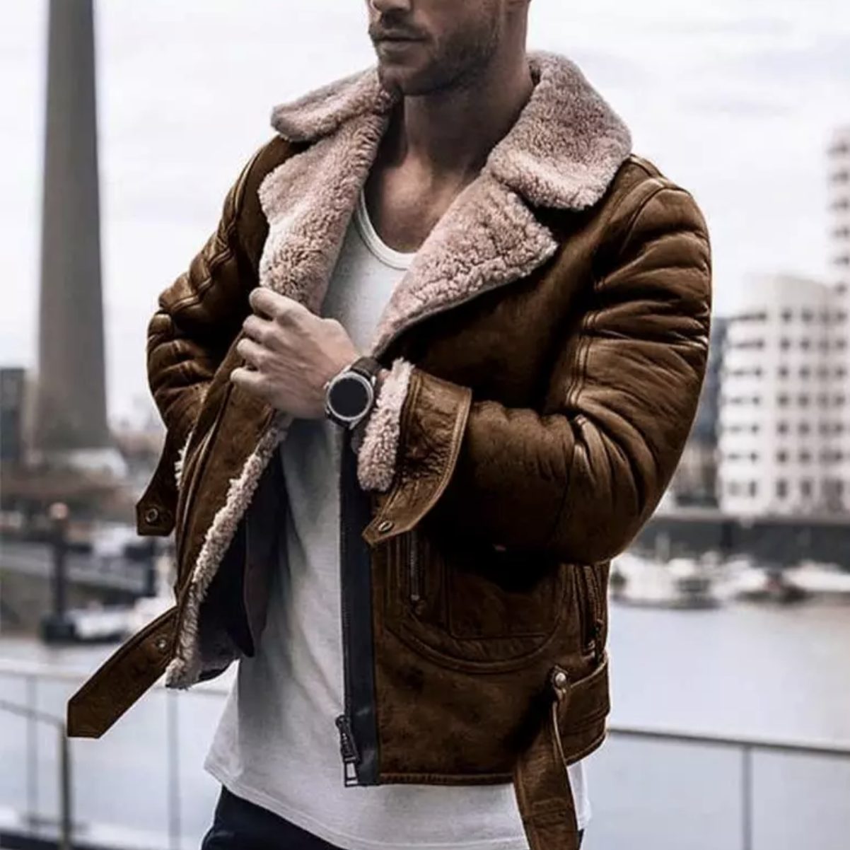 Reginald – Chaude Veste d'Hiver pour Hommes Style Designer