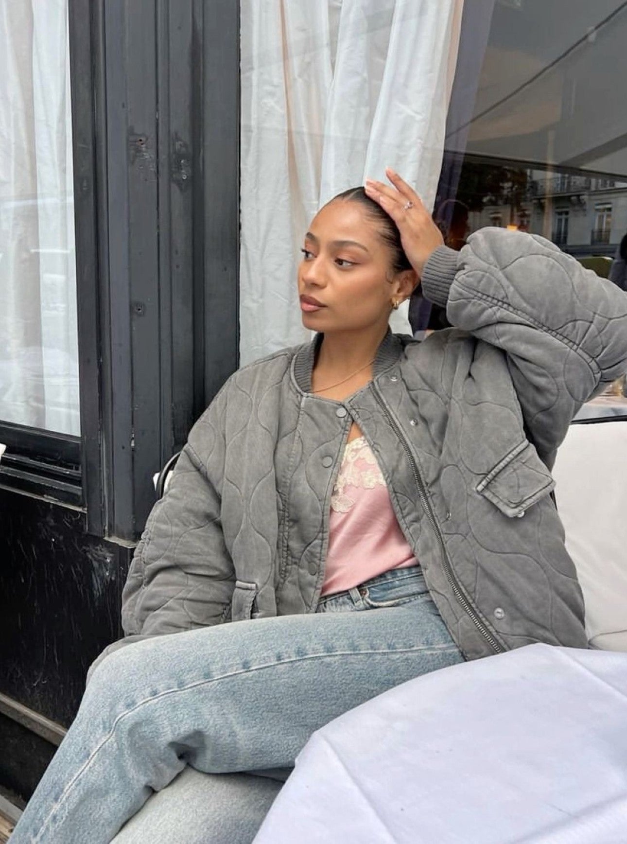 Sofia – Blouson Bomber Matelassé