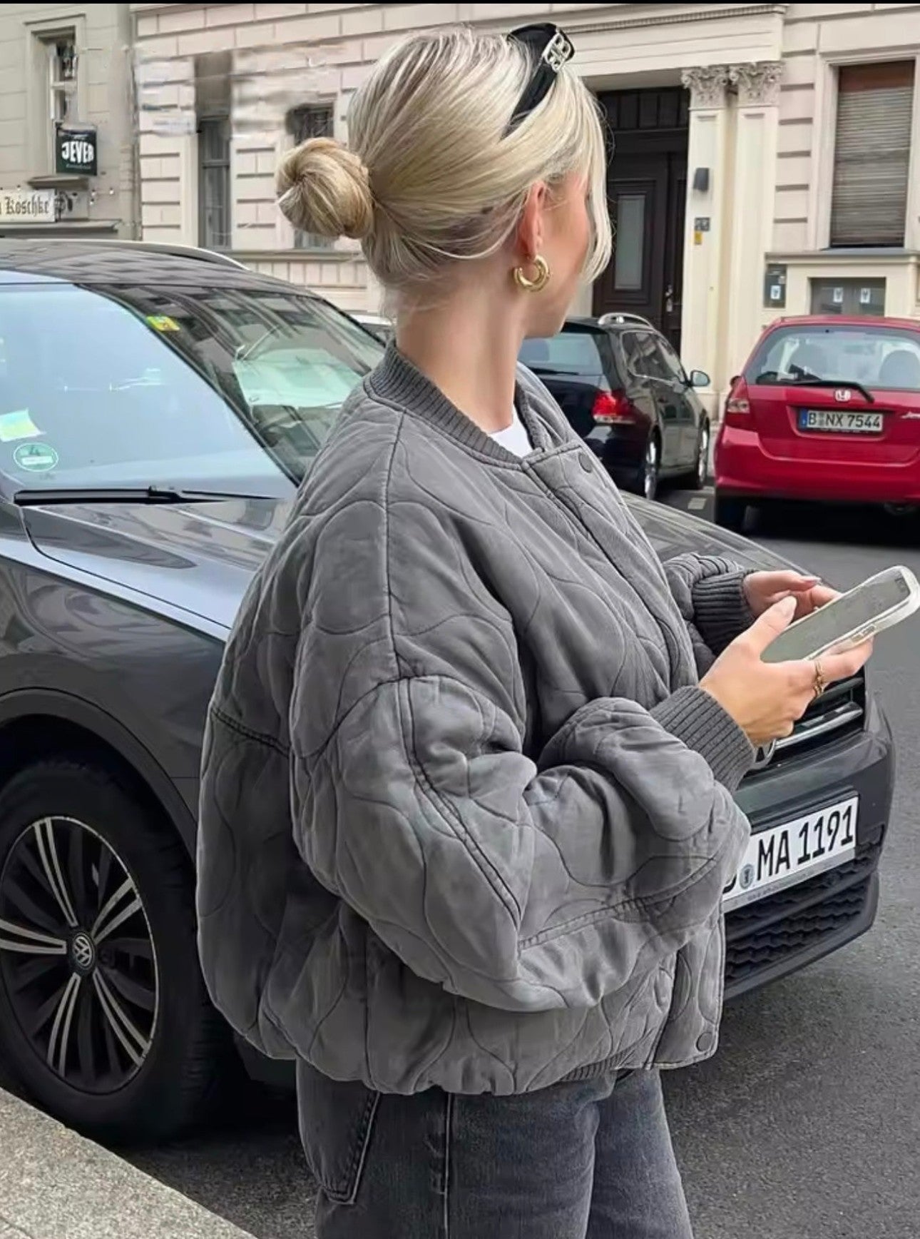 Sofia – Blouson Bomber Matelassé