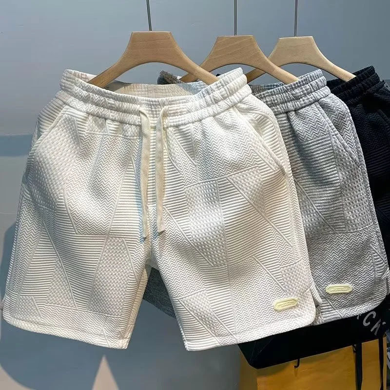 Carl – Shorts homme à motif zigzag