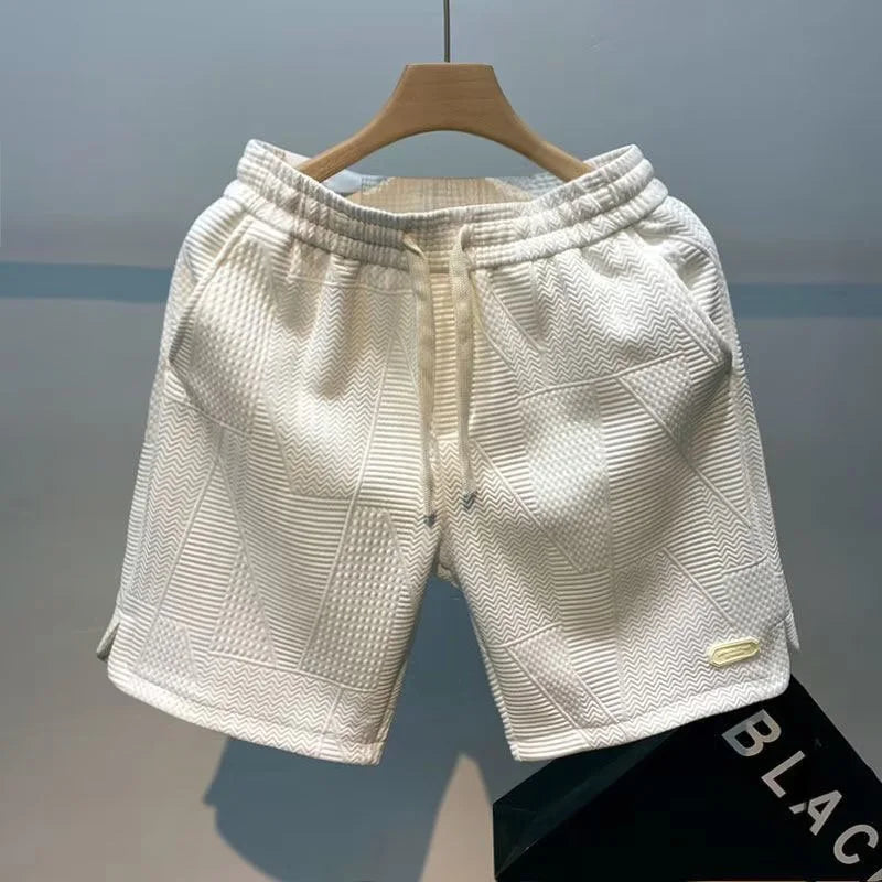 Carl – Shorts homme à motif zigzag