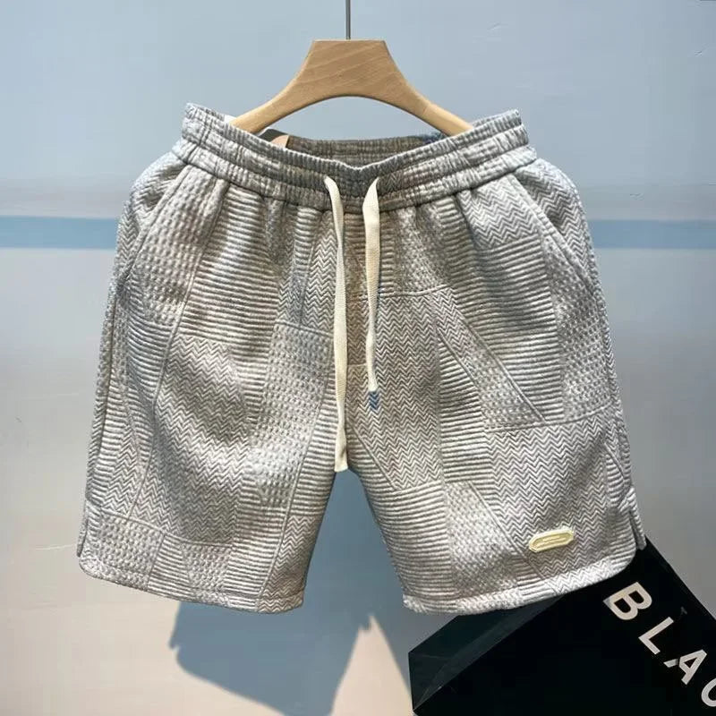 Carl – Shorts homme à motif zigzag