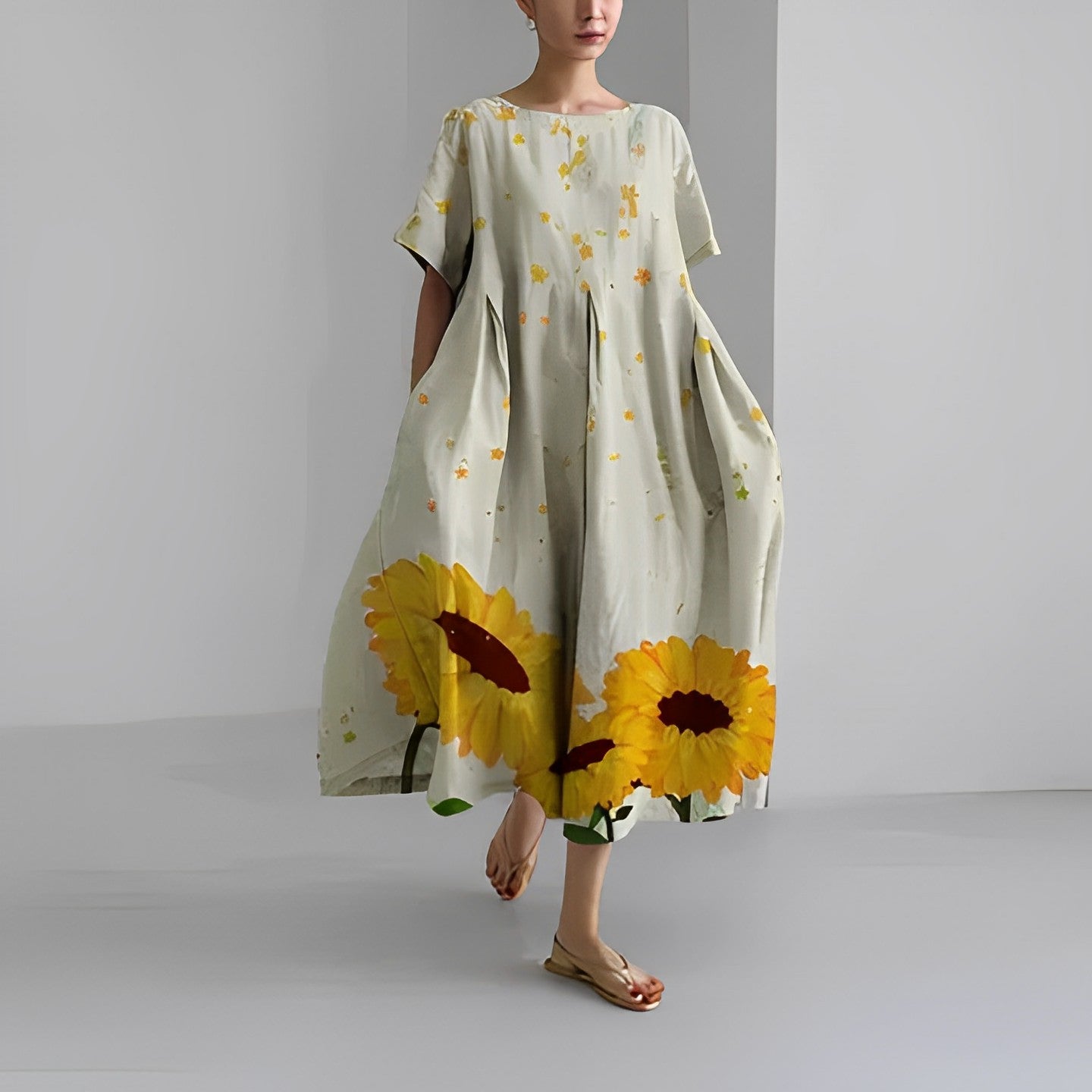 Ronja – Robe Imprimée Décontractée