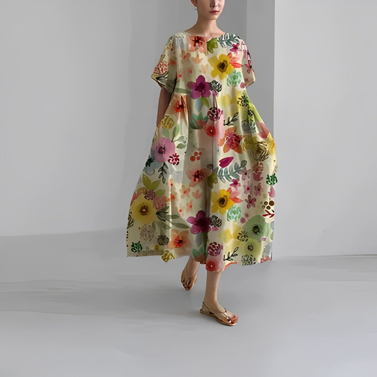 Ronja – Robe Imprimée Décontractée