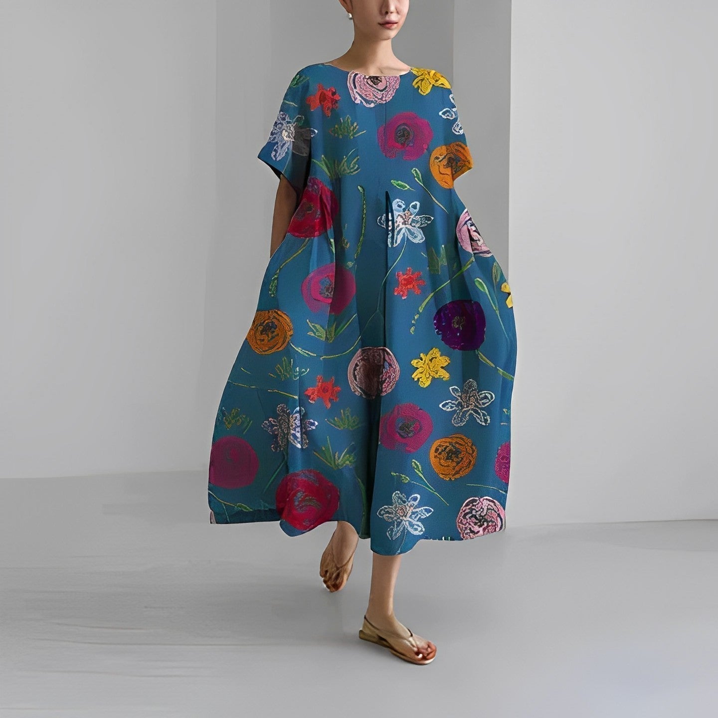 Ronja – Robe Imprimée Décontractée