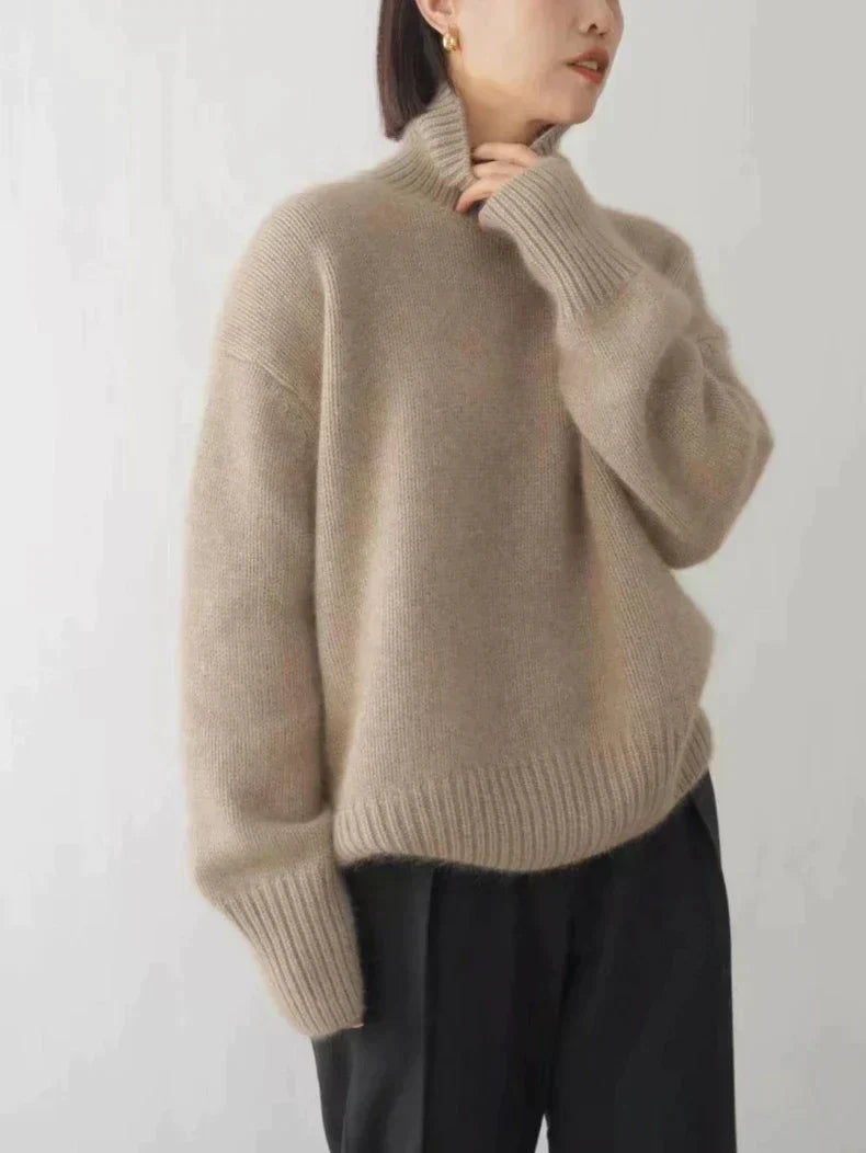 Lea – Pull Col Roulé en Cachemire