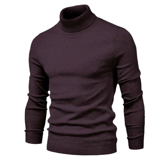 Benedikt – Classique Pull Col Roulé Homme