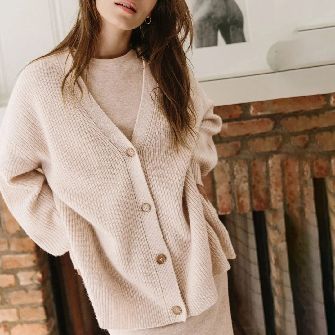 Leah – Cardigan en cachemire ultra-long