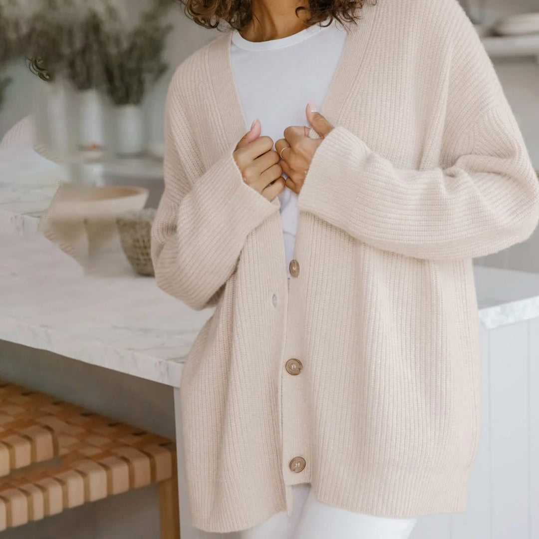 Leah – Cardigan en cachemire ultra-long