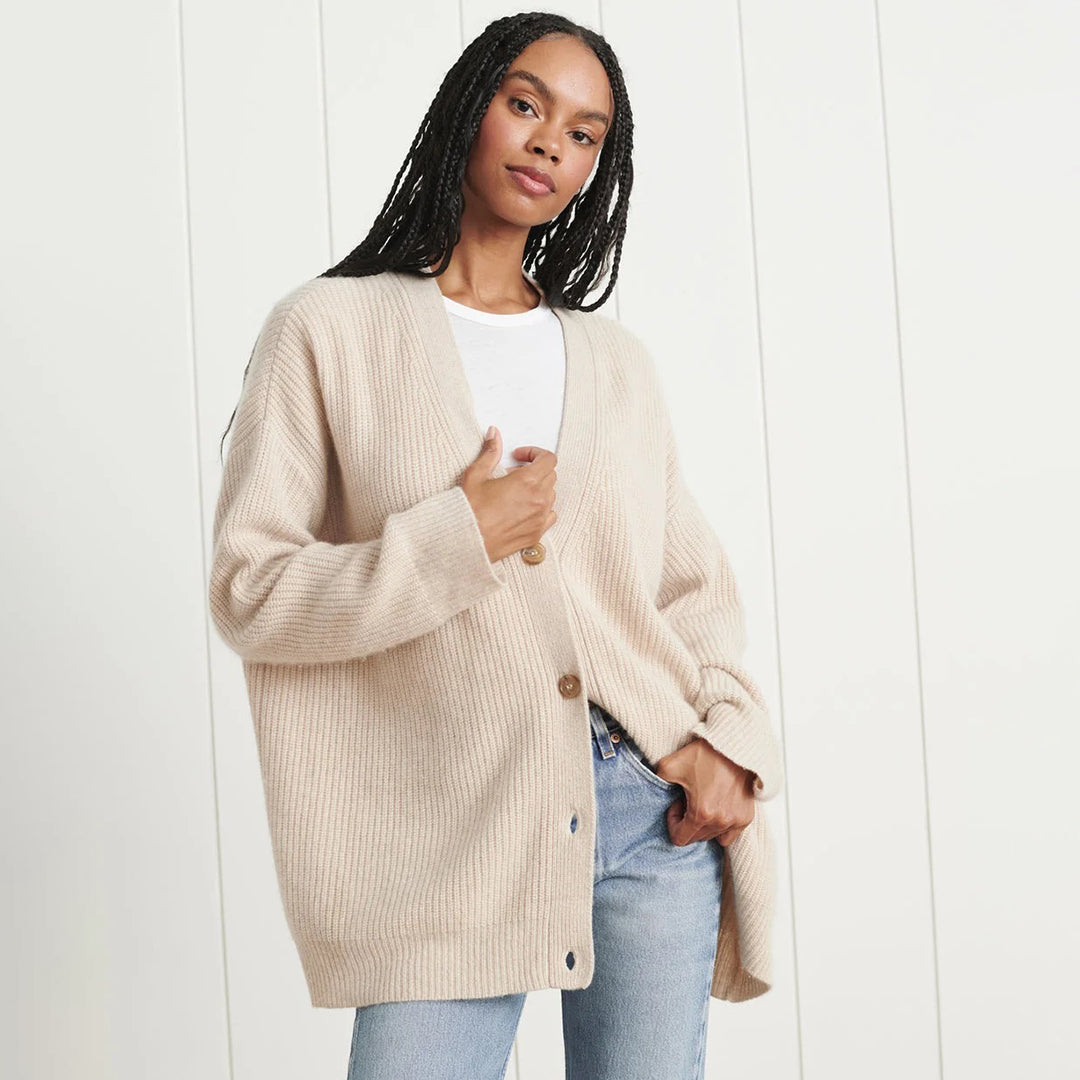 Leah – Cardigan en cachemire ultra-long