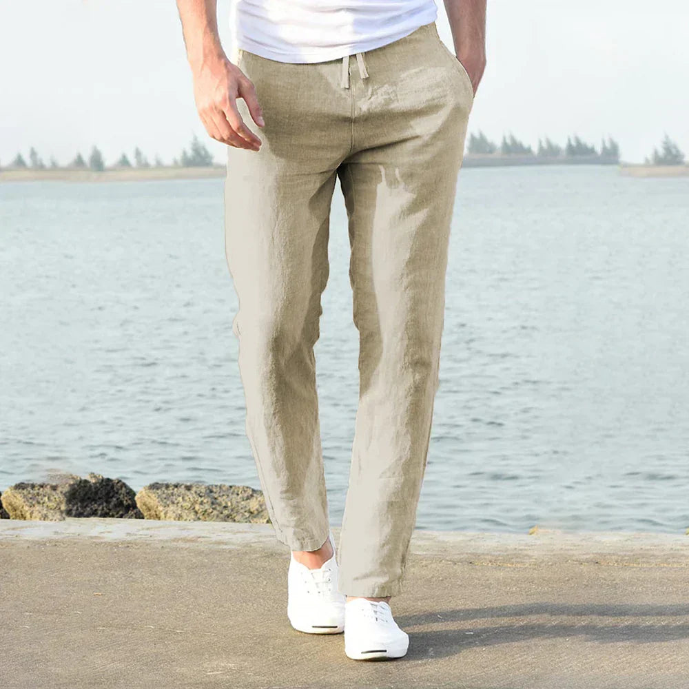 Immanuel – Pantalon en lin élégant pour homme