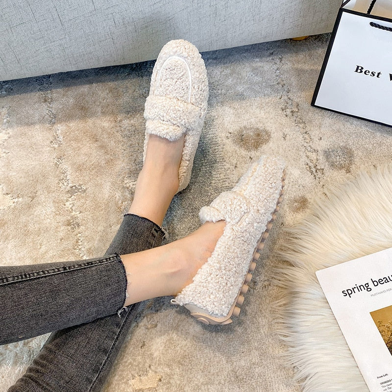 Kathleen - Chaussons en peluche doux et élégants pour femmes