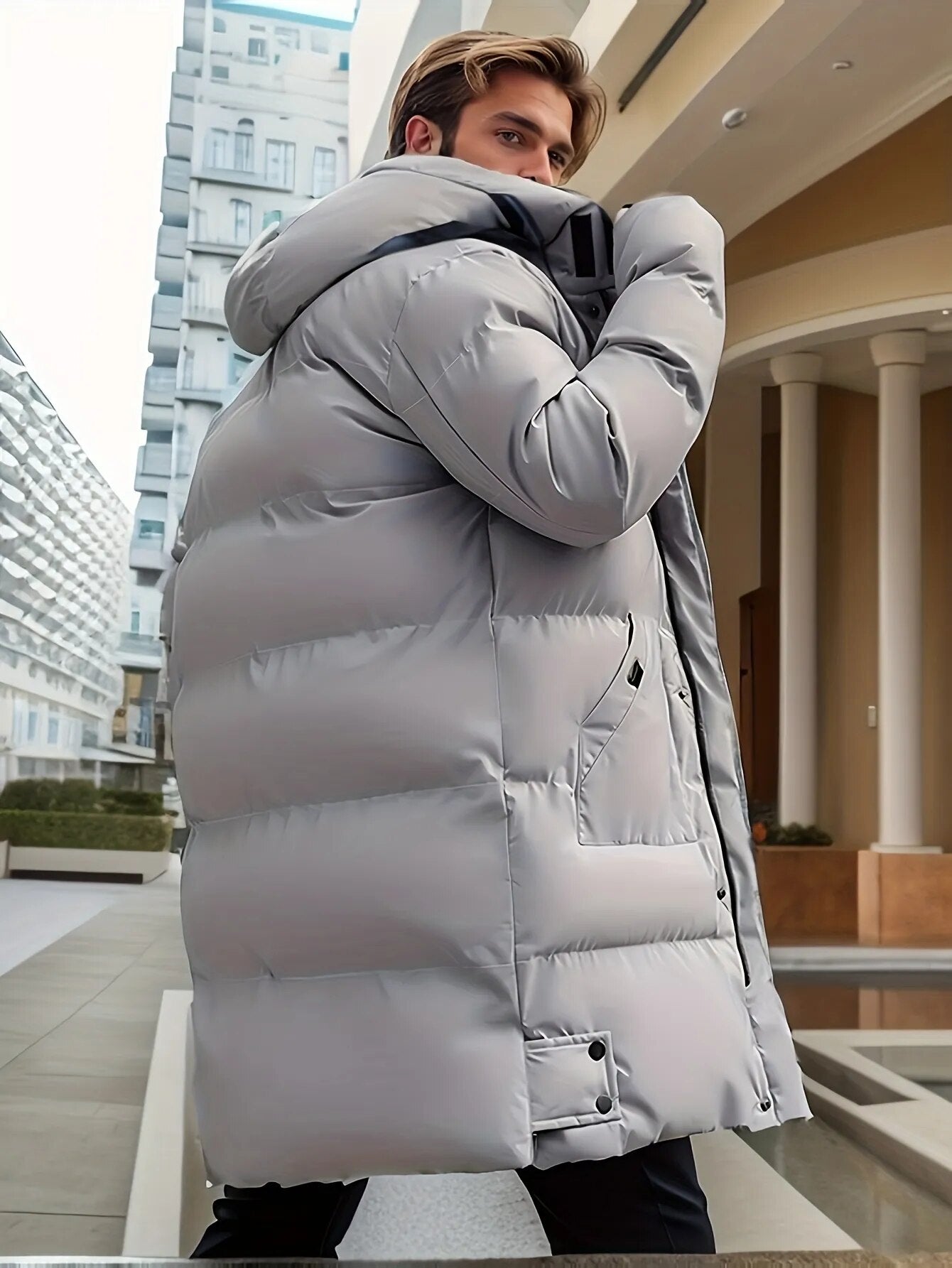 Esko – Classique Manteau d'Hiver pour Hommes