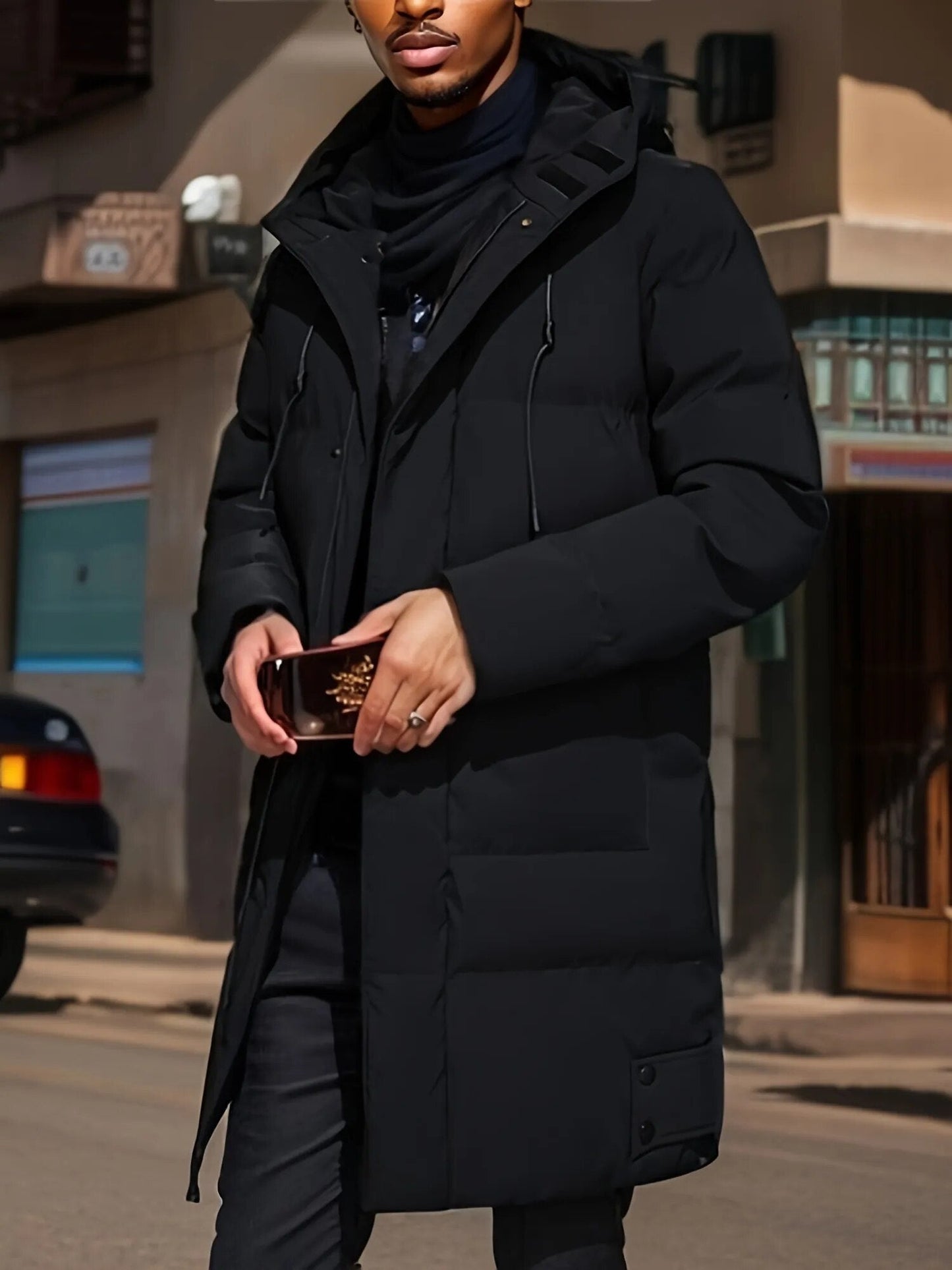 Esko – Classique Manteau d'Hiver pour Hommes