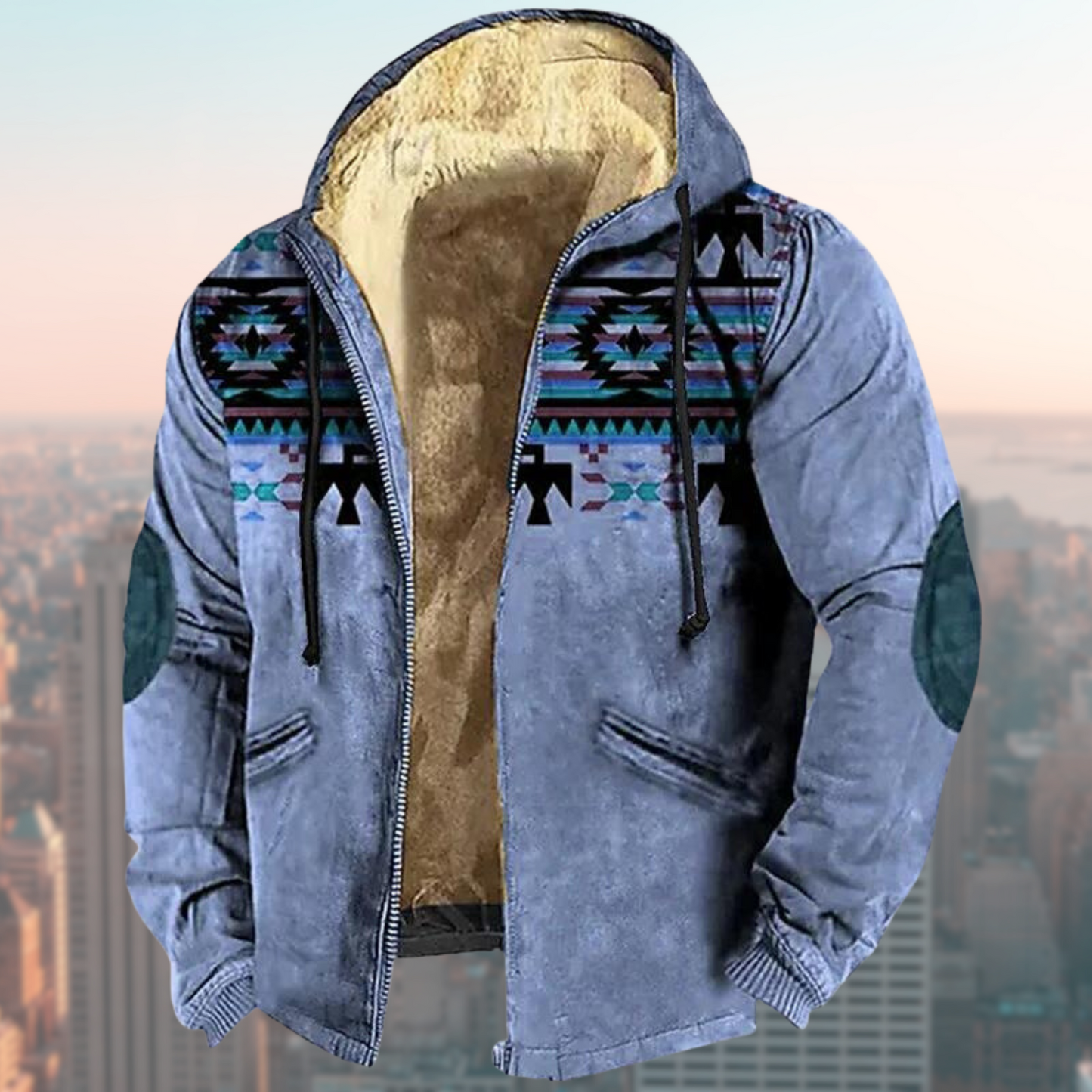 Laszlo – Veste à capuche tribale pour hommes