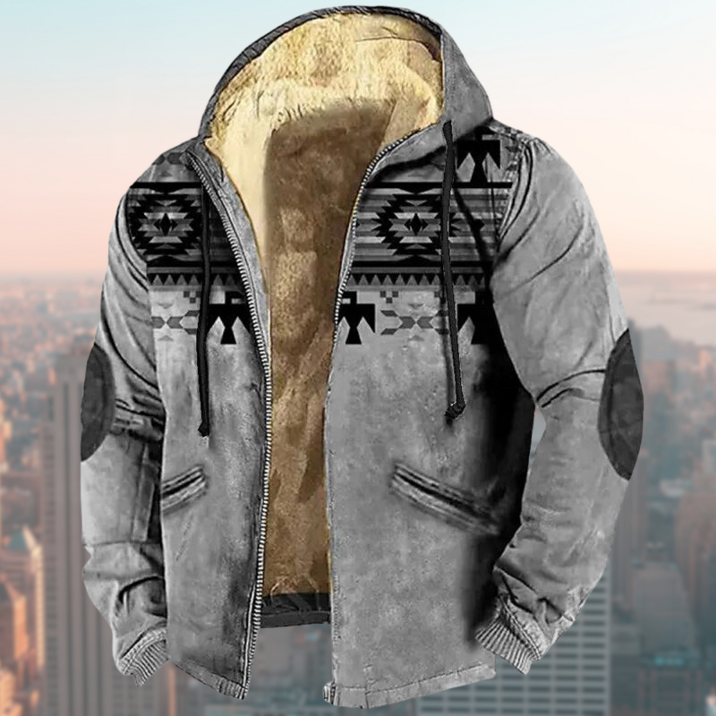 Laszlo – Veste à capuche tribale pour hommes