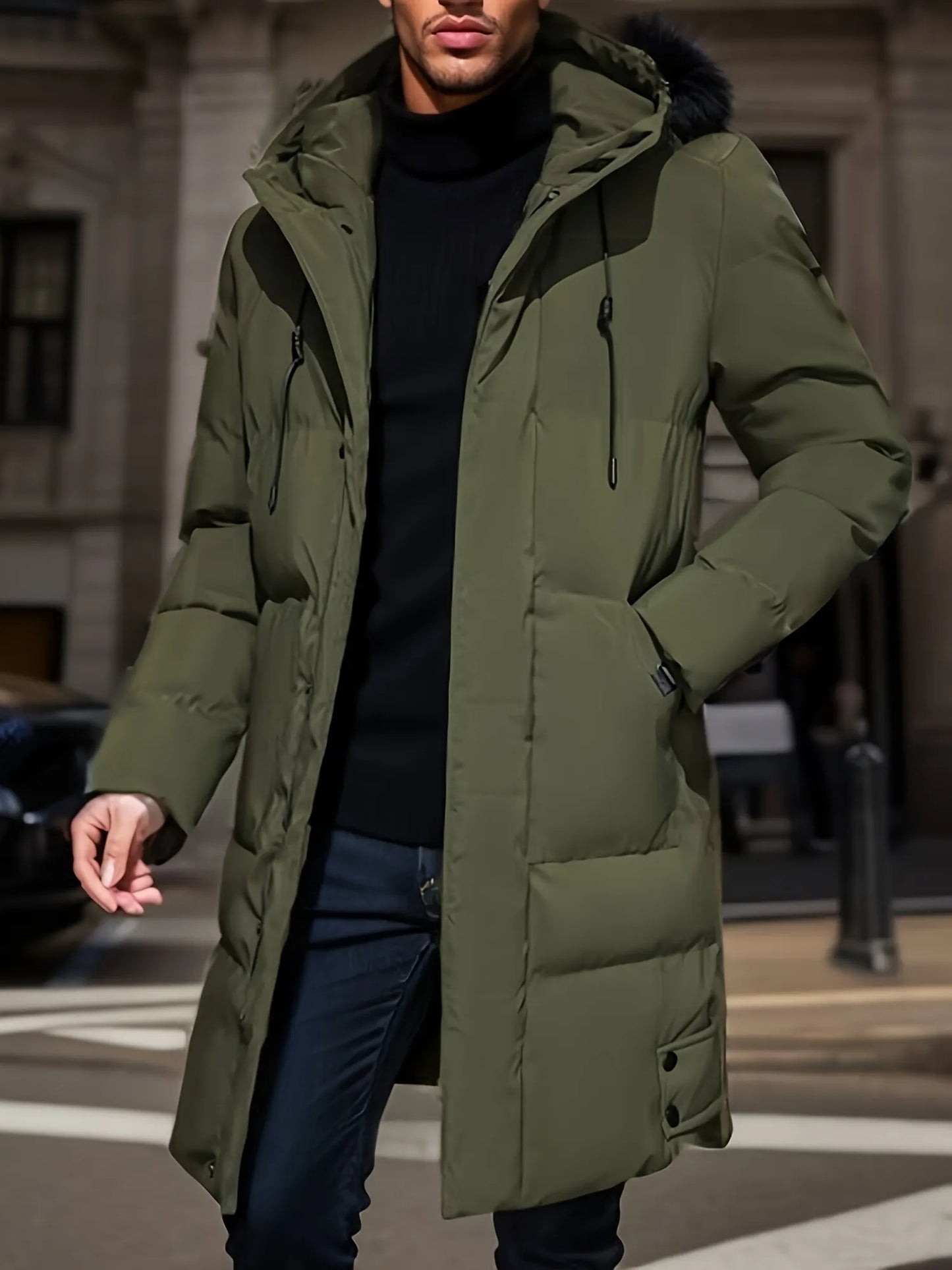 Esko – Classique Manteau d'Hiver pour Hommes