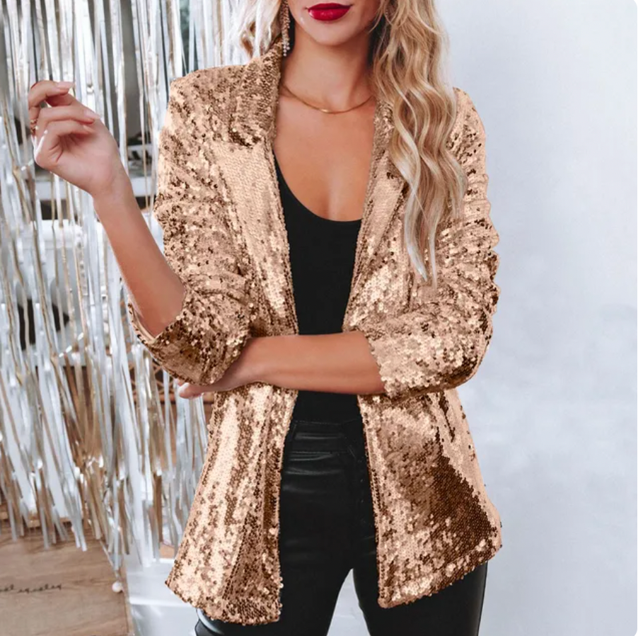 Cora – Blazer élégant à paillettes