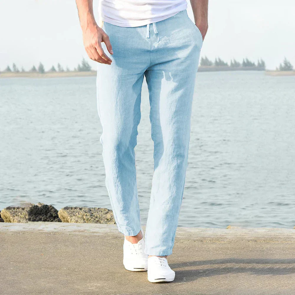 Immanuel – Pantalon en lin élégant pour homme