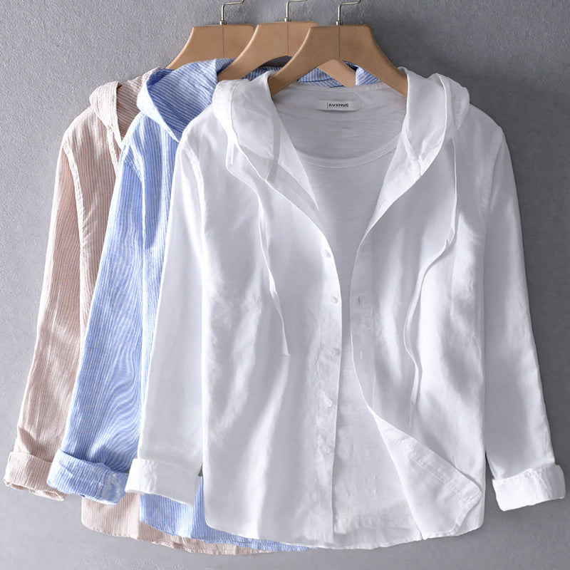 Brie – Légère Chemise à Capuche