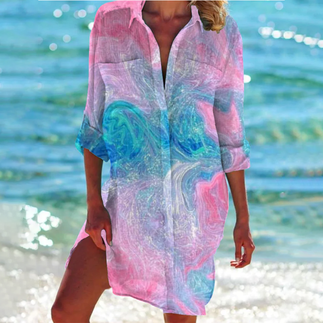 Indira – Robe-chemise classique