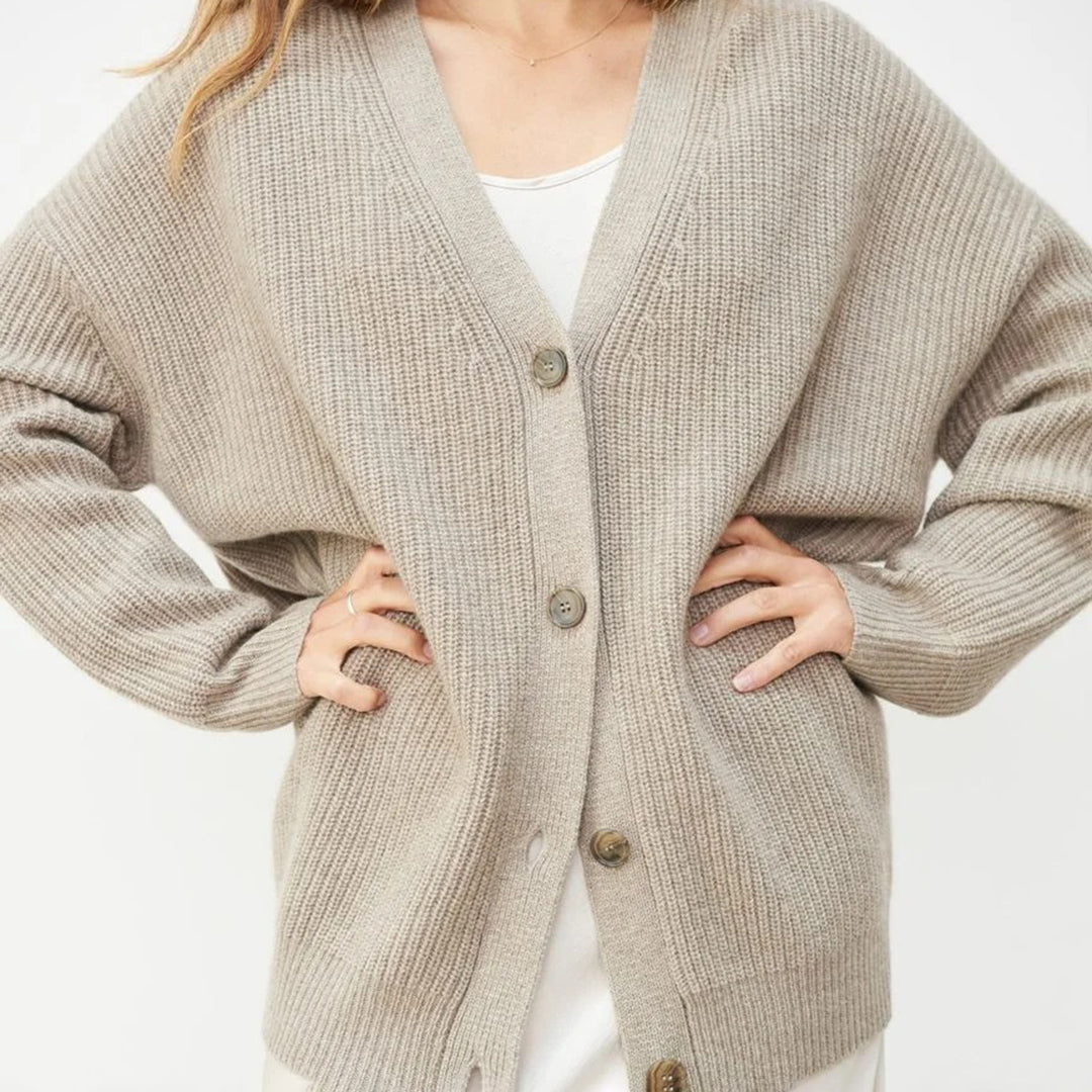 Leah – Cardigan en cachemire ultra-long