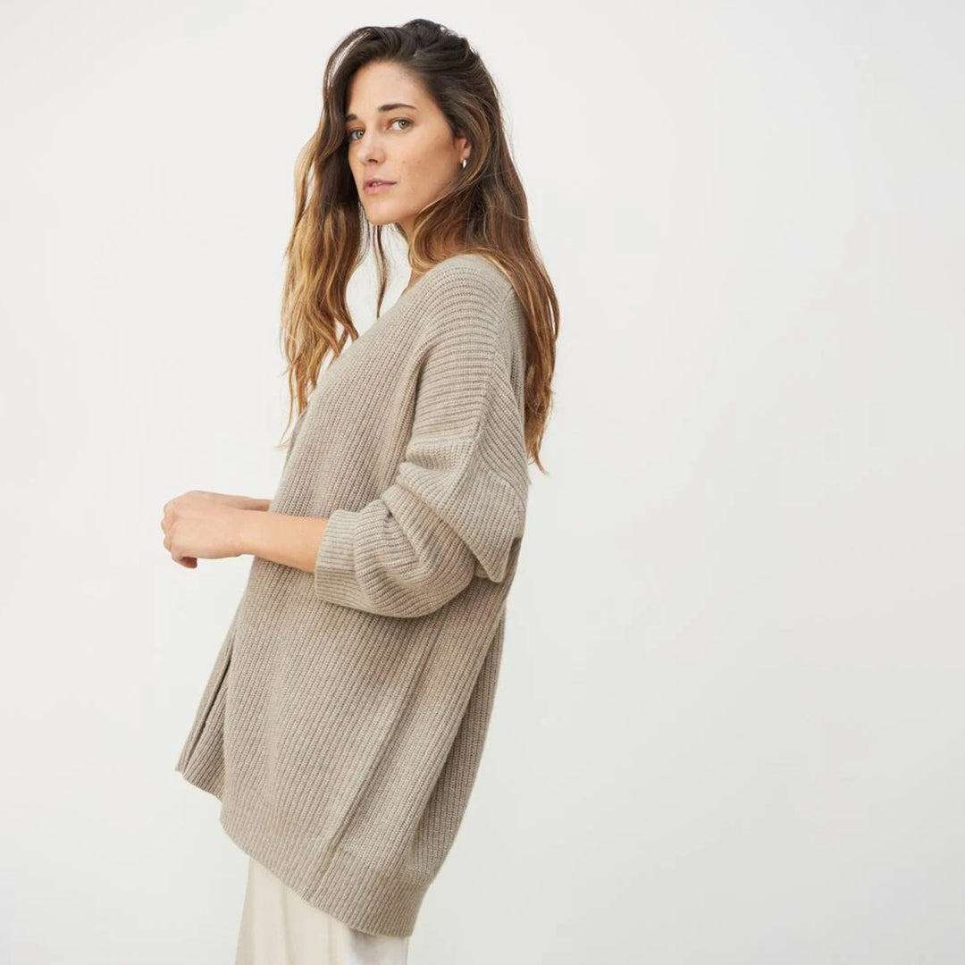 Leah – Cardigan en cachemire ultra-long