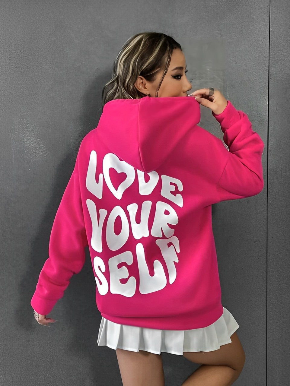 Daria – Hoodie en coton imprimé