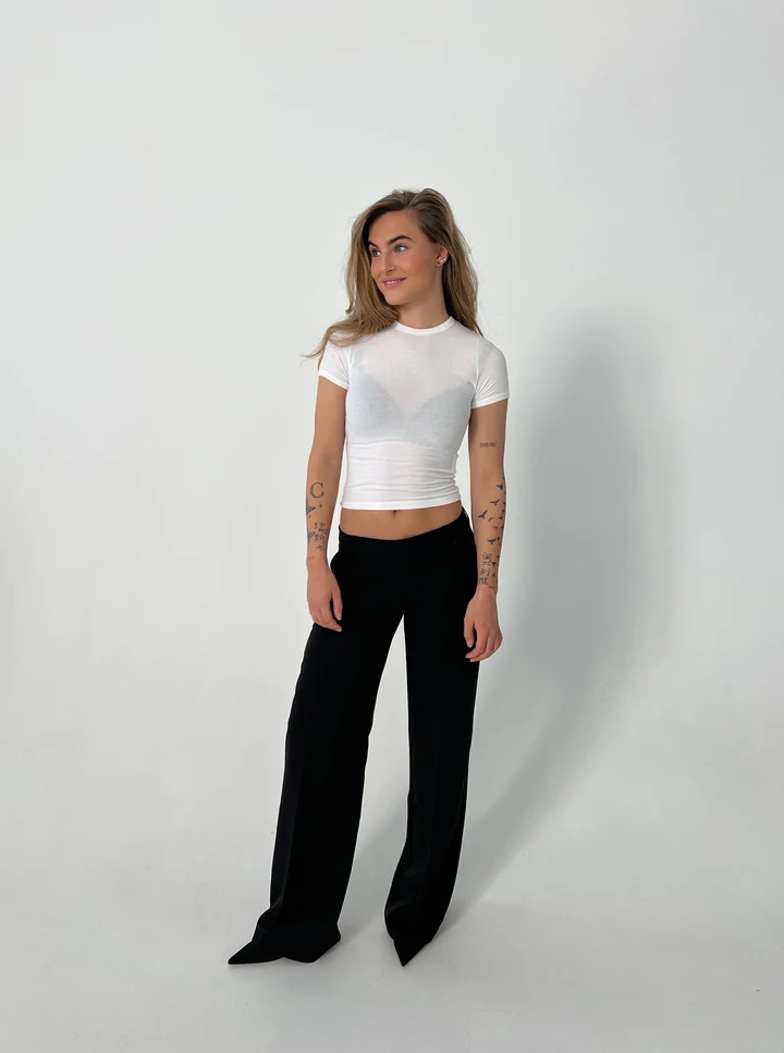 Vittoria – Pantalons Hauts avec Jambes Larges et Poches