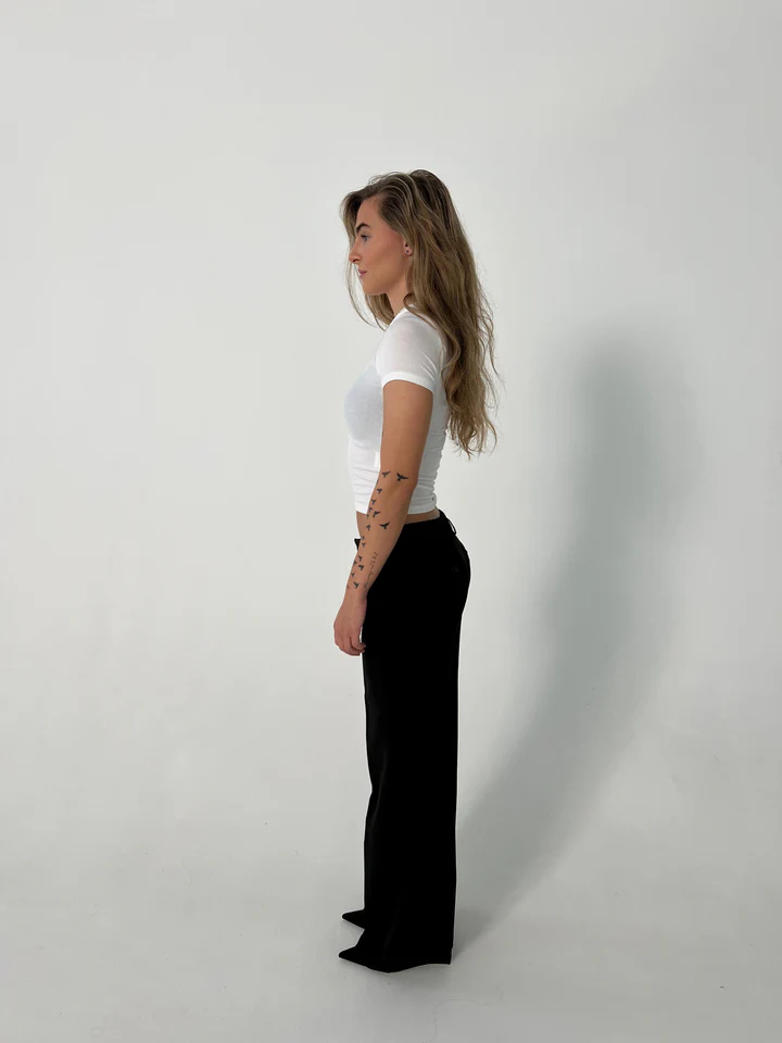 Vittoria – Pantalons Hauts avec Jambes Larges et Poches