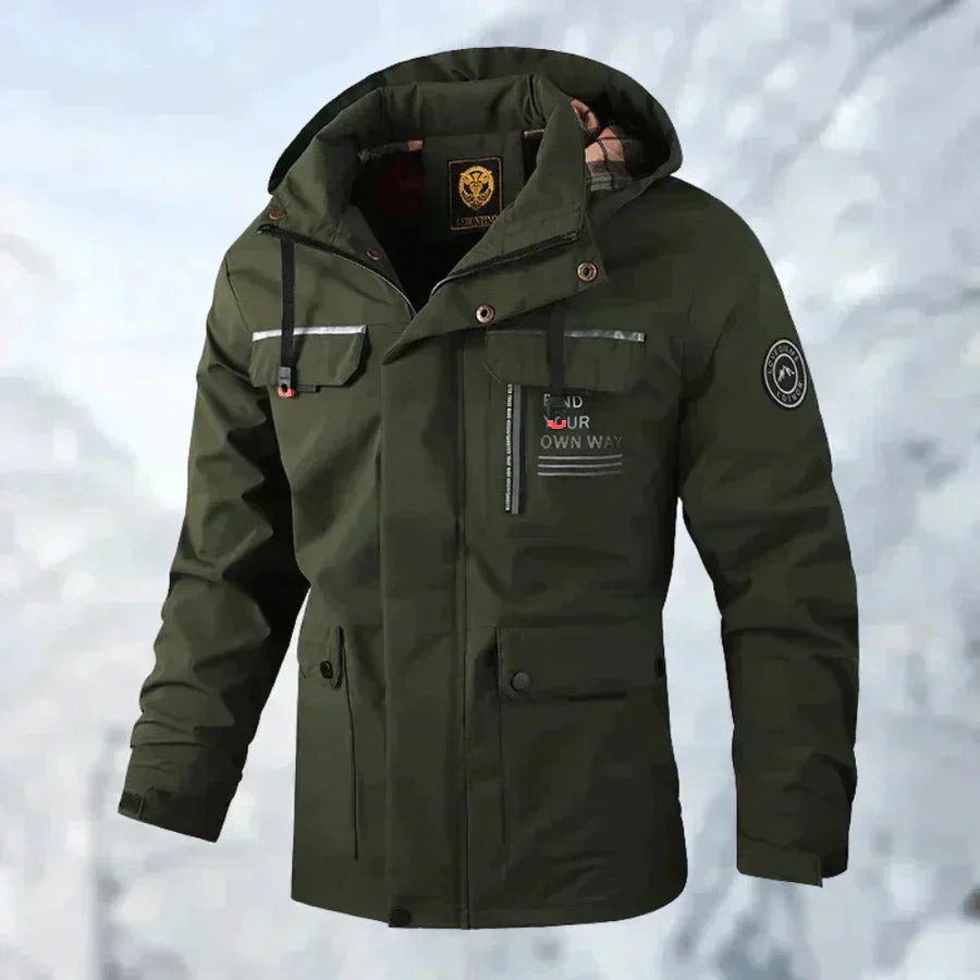 Luke – Manteau Étanche en Titane