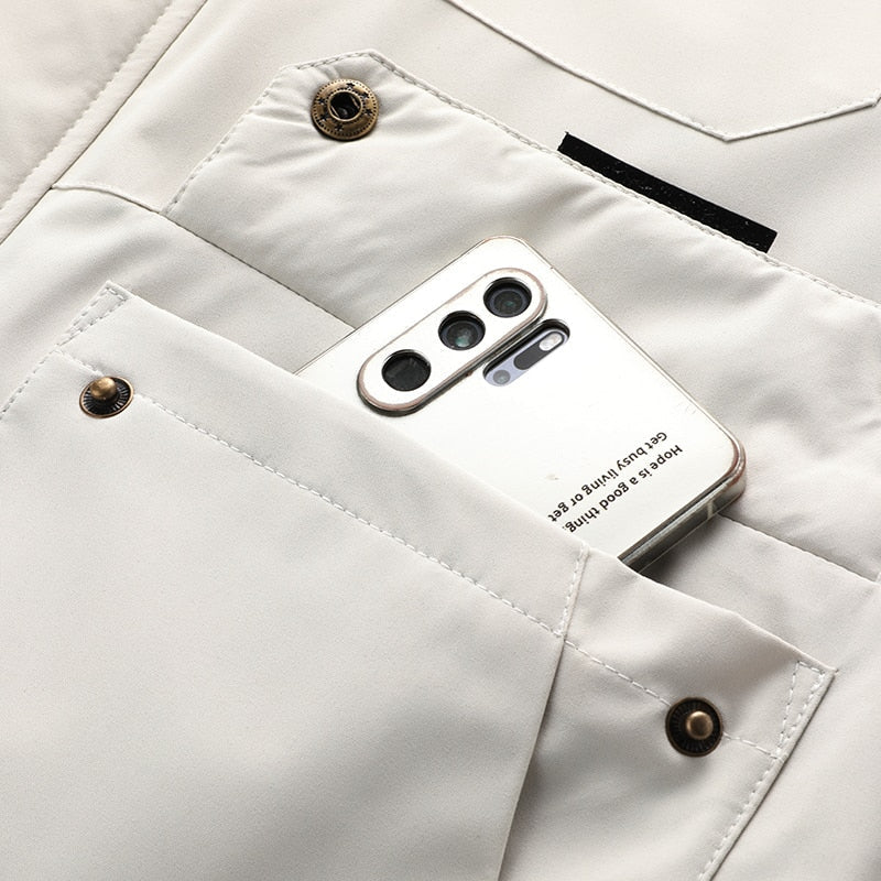 Luke – Manteau Étanche en Titane