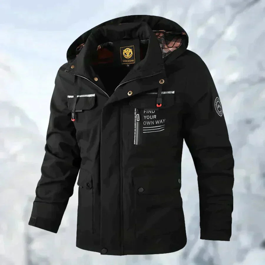 Luke – Manteau Étanche en Titane