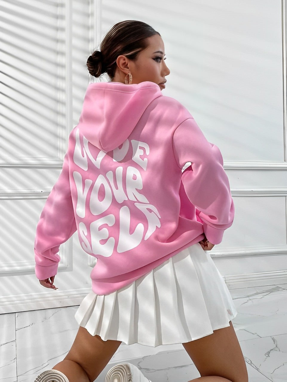 Daria – Hoodie en coton imprimé