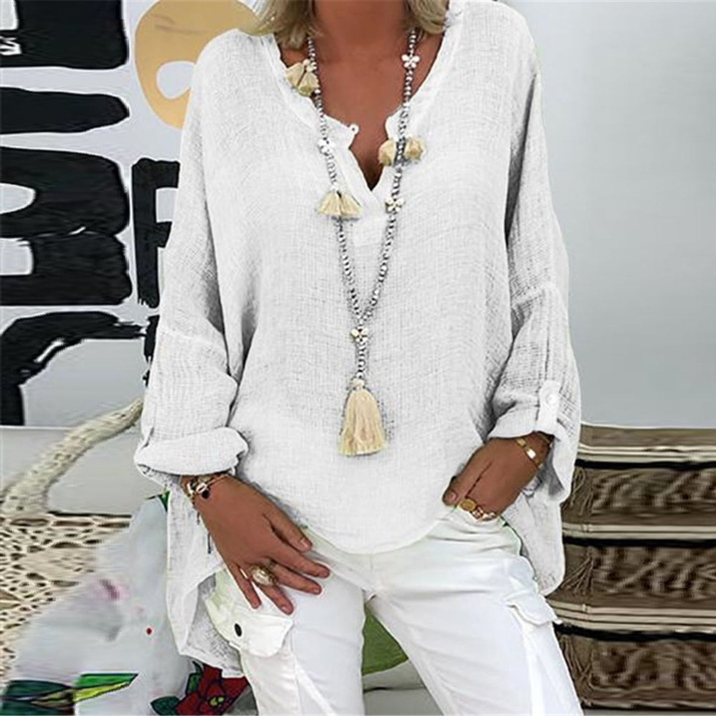 Mia – Jolie Blouse en Lin