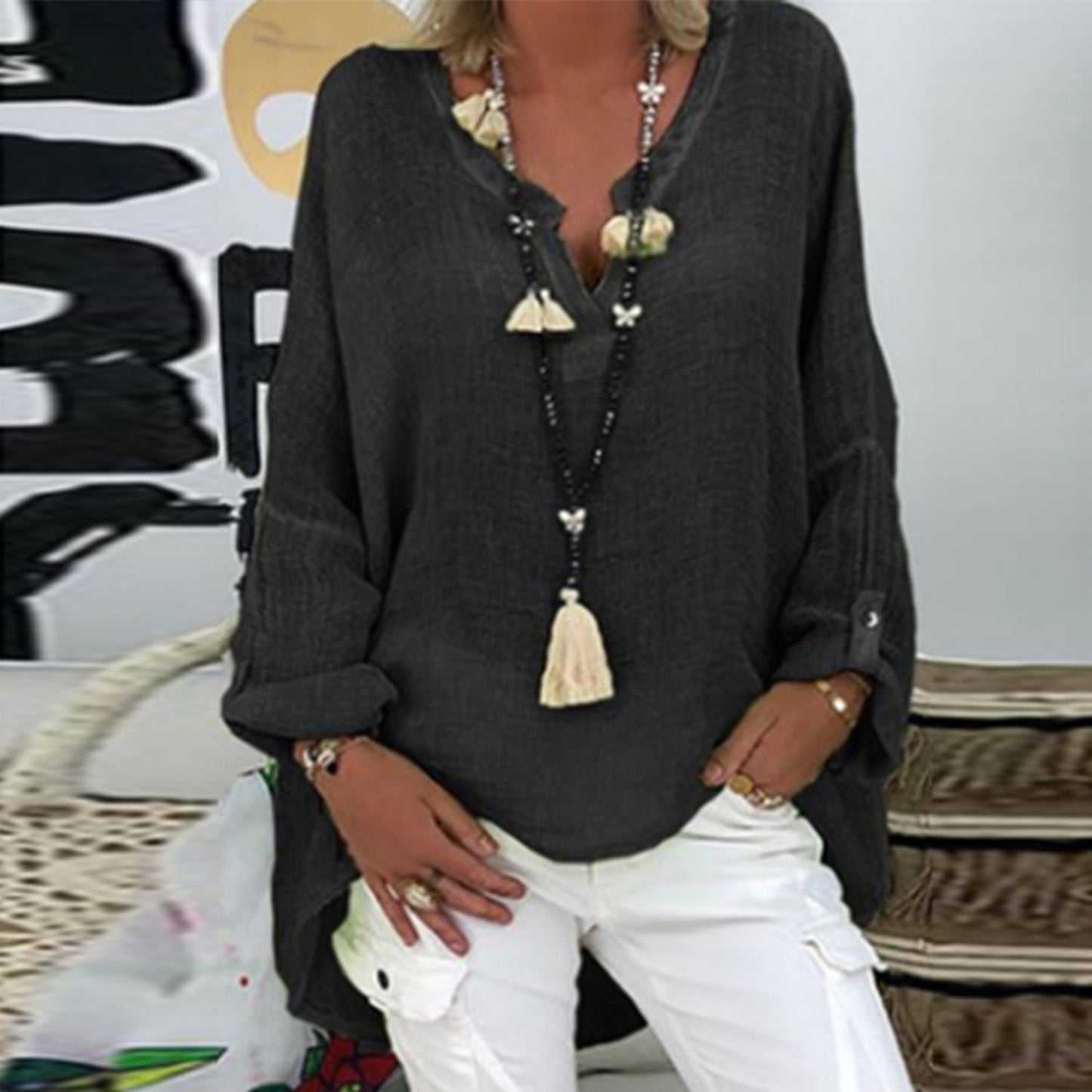 Mia – Jolie Blouse en Lin